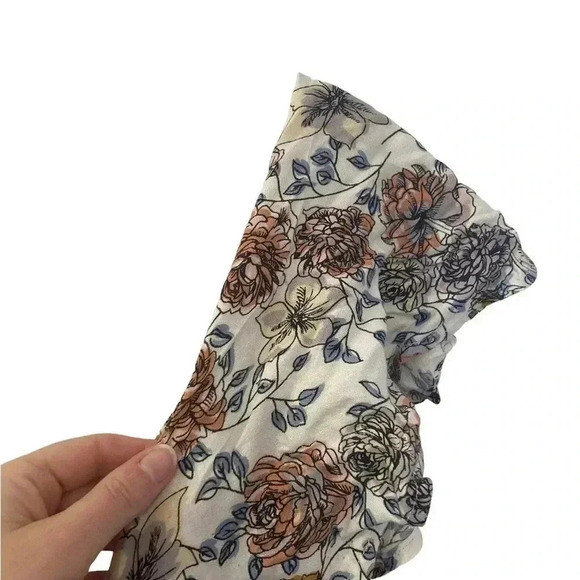 BLACK tape floral wrap summer dress with one tie sleeve - Picture 5 of 5